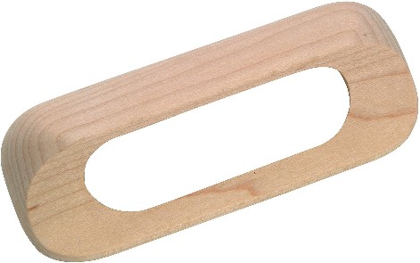 3-7/9-in , 96mm Center to Center Unfinished Maple Arch Handle Drawer Pull