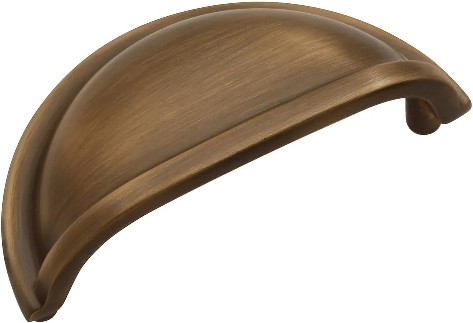 Power Beauty 3-in , 76mm Center to Center Satin Dover Arch Cup Drawer Pulls