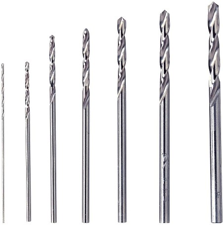 7 -Piece Assorted x High-speed steel Jobber length Twist Drill Bit Set