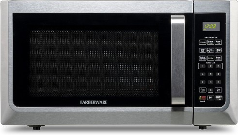 1.3-cu ft 1000 -Watt Countertop Microwave ( Stainless Steel )