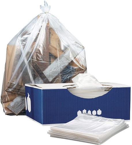 20-Gallon Clear Indoor Plastic Can Twist Tie Trash Bag 100 -Count