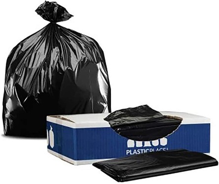 8-Gallon Scent free Black Indoor Plastic Kitchen Twist Tie Trash Bag 500 -Count