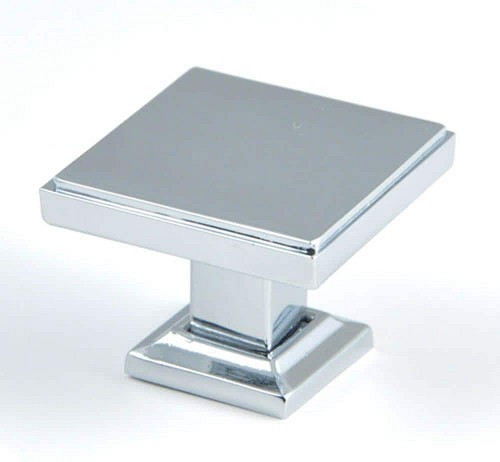 Knob Chrome Square Cabinet Knob