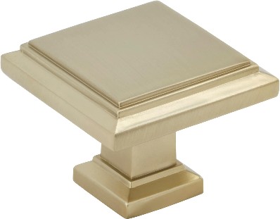 Appoint 1-1/4-in Golden Champagne Square Traditional Cabinet Knob