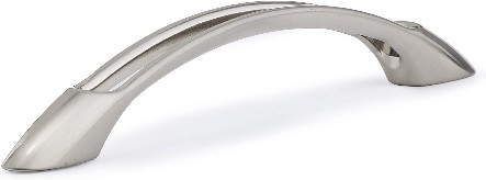 5-1/16-in , 128mm Center to Center Brushed Nickel Arch Handle Drawer Pull