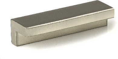 2-1/2-in , 64mm Center to Center Brushed Nickel Rectangular Finger Drawer Pulls