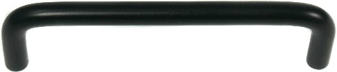 Tech 4-in , 102mm Center to Center Matte Black Cylindrical Handle Drawer Pulls