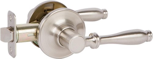 Silona Satin nickel Interior/Exterior Hall/Closet Passage Door Handle
