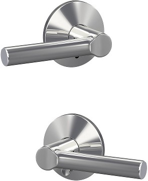 Custom Broadway - Kinsler Bright Chrome Interior or Bed/Bath Hall/Closet Combined Door Handle