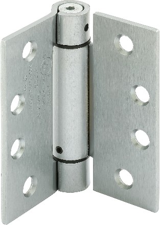 4-in H Square Satin Nickel Self closing Interior/Exterior Door Hinge 3 -Pack
