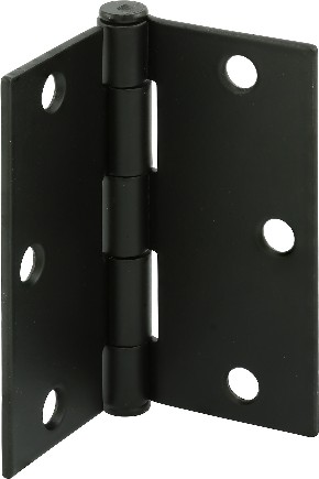 3-1/2-in H Square Oil Rubbed Bronze Barrel Interior/Exterior Door Hinge 12 -Pack