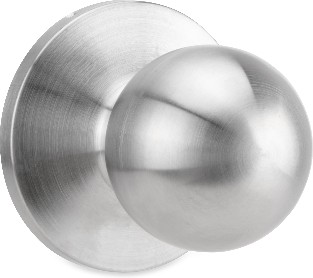 GLC Light Commercial Grade 3 Lock GLC Knob Brushed Chrome Interior/Exterior Bed/Bath Hall/Closet Dummy Door Knob