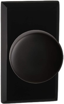 Bravura Nashville Matte Black Interior or Hall/Closet Passage Door Knob