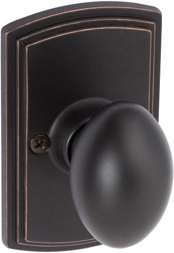 Canova Edged Bronze Interior or Exterior Hall/Closet Dummy Door Knob