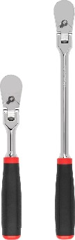 2 -Piece 90 -Tooth 3/8-in Drive Comfort grip Handle Flexible Head Ratchet Set