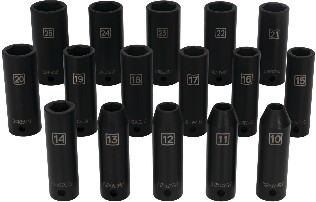 13-Piece 1/2-in Drive Set 6-point Impact Socket Set