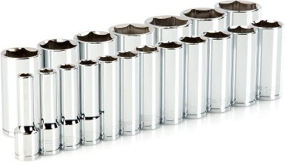 1/2-in Drive Standard (SAE) Deep Socket Set 19 -Pieces