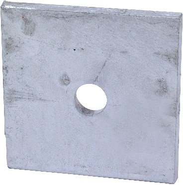 3-in x 3-in 3 -Gauge Hot-dipped galvanized Bearing plates