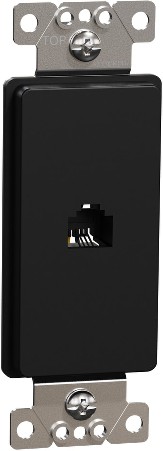 X Series 1 -Gang Standard Size Matte Black Polycarbonate Indoor Decorator Wall Plate