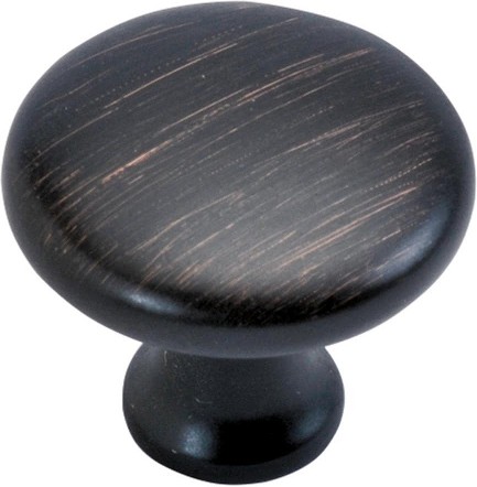 Conquest 1-1/8-in Vintage Bronze Mushroom Transitional Cabinet Knob