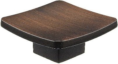 Smithfield 2-1/4-in Brushed Oil-Rubbed Bronze Square Contemporary Cabinet Knob
