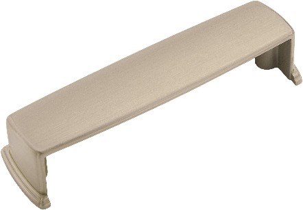 Kane 3-3/4-in , 96mm Center to Center Satin Nickel Rectangular Cup Drawer Pulls