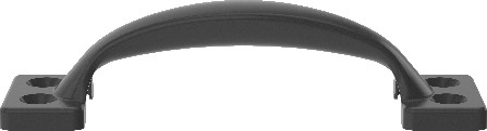 4-in , 102mm Center to Center Matte Black Arch Handle Drawer Pulls 10 -Pack