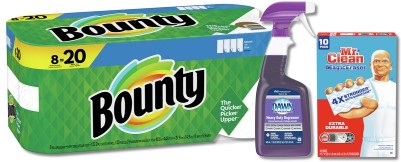 Pro Cleaners Case Pack - Dawn Degreaser, Bounty Paper Towels & Mr. Clean Magic Eraser
