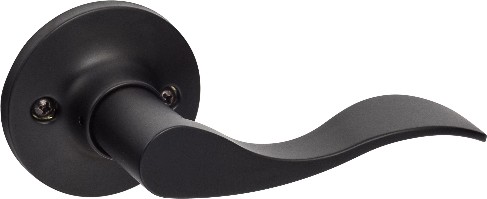 Sure-Loc Door Hardware Snowbird Flat Black Interior or Hall/Closet Dummy Door Handle