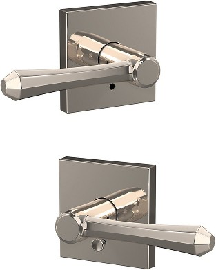 Custom Dempsey - Collins Polished Nickel Interior or Bed/Bath Hall/Closet Combined Door Handle