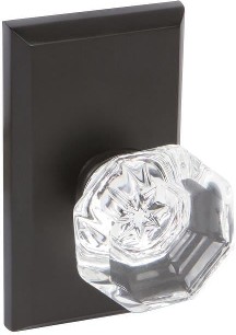 Bravura Black Interior or Dummy Door Knob