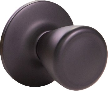 Matte Black Interior Hall/Closet Dummy Door Knob