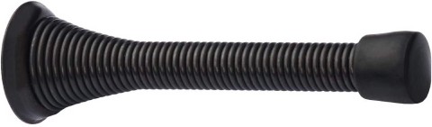 3-9/64-in Black Spring Door Stop 20 -Pack