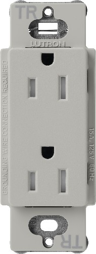 Claro 15 -Amp 125-volt Tamper Resistant Residential Duplex Outlet Receptacles , Pebble