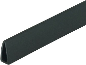 Black 1/8-in Styrene Plastic U Channel C Channel 60-in Lengths (Pack of 20, 100-ft Total)