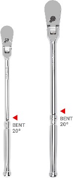 2 90 3/8-in 1/2-in Drive Comfort grip Handle Flexible Head Ratchet Set