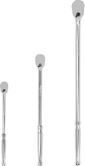 3 90 1/2-in 3/8-in 1/4-in Drive Full polish Handle Ratchet Set