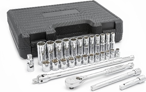 3/8-in Drive Metric Shallow/Deep Socket Set 29 -Pieces