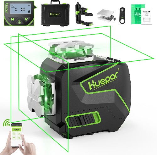 200-ft Green 360-Degree Self-Leveling Cross-line Laser Level