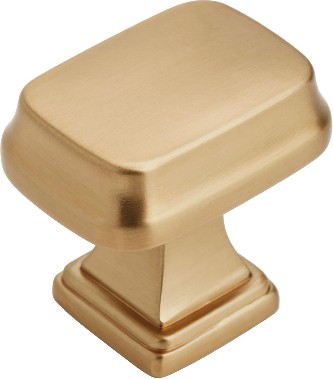 Revitalize 1-1/4-in Champagne Bronze Rectangular Traditional Cabinet Knob