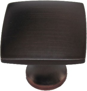 Aged bronze Square Modern Cabinet Knob