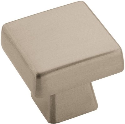 Blackrock 1-3/16-in Satin Nickel Square Transitional Cabinet Knob