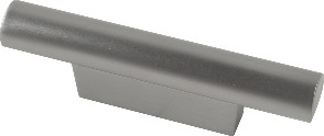 Metro 1-1/4-in , 32mm Center to Center Satin nickel Rectangular Finger Drawer Pull