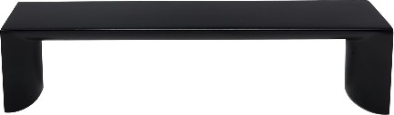 Metro 5-1/16-in , 128mm Center to Center Matte Black Dual Mount Rectangular Handle Drawer Pulls