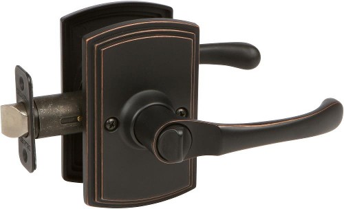 Artino Edged Bronze Interior or Exterior Bed/Bath Privacy Door Handle