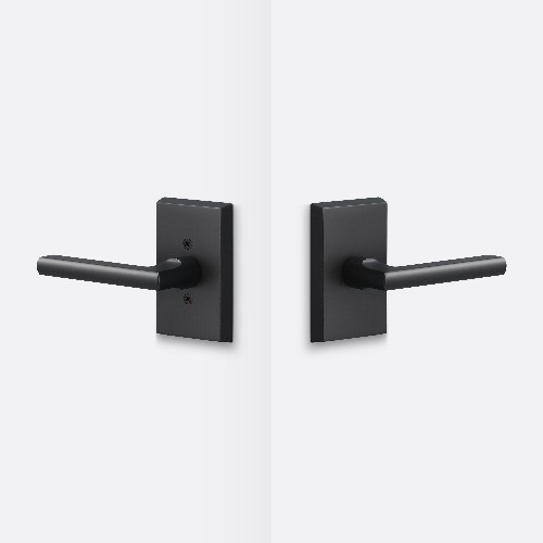 Ridgecrest Mountain Logan Flat Black Interior Bed/Bath Hall/Closet Passage Door Handle