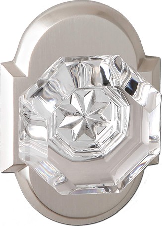 Bravura Satin Nickel Interior or Bed/Bath Privacy Door Knob