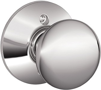 F170 PLY Plymouth Bright Chrome Interior or Hall/Closet Dummy Door Knob