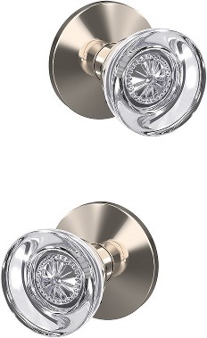 Custom Hobson - Kinsler Polished Nickel Interior or Hall/Closet Dummy Door Knob