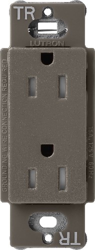 Claro 15 -Amp 125-volt Tamper Resistant Residential Duplex Outlet Receptacles , Truffle